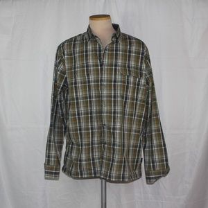 KUHL Mountain Grown Olive Green Button Shirt
